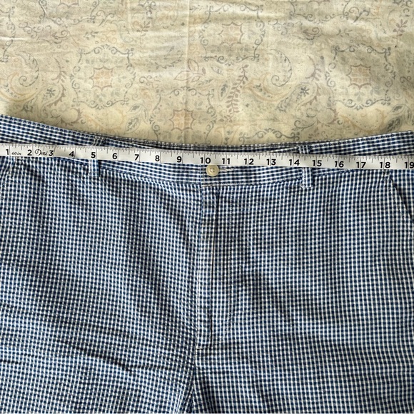 Jos. A. Bank Blue and White Flat Front Shorts - Picture 4 of 9